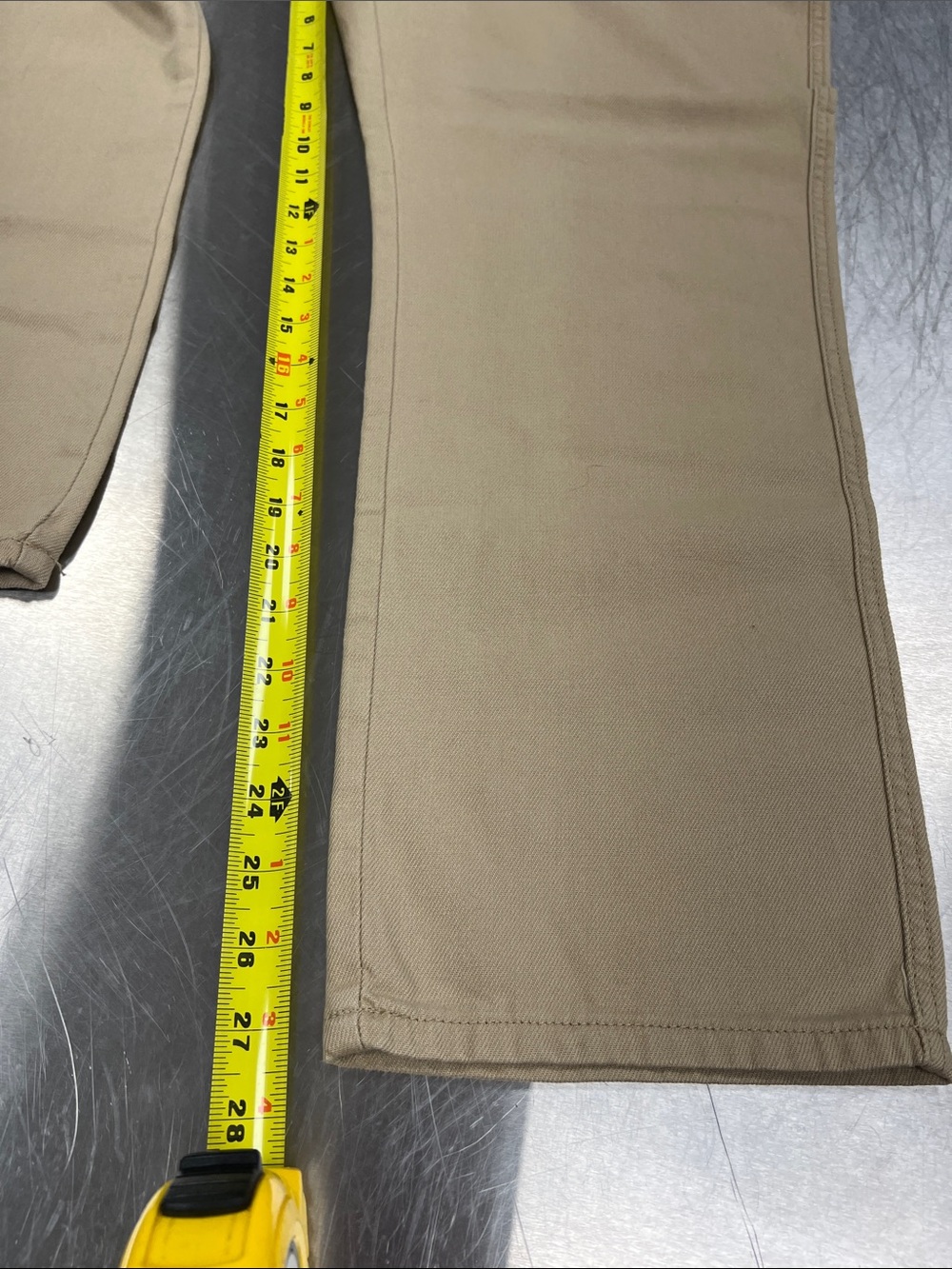 Lucky Brand 90’s Loose High Rise Straight-Leg Pants - Khaki Women’s 12 - Picture 10 of 14